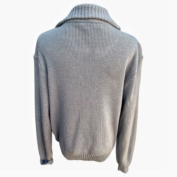 Men’s Vintage Hands Off Gray & Burgundy Suede Sweater Jacket Size Large - Picture 4 of 6